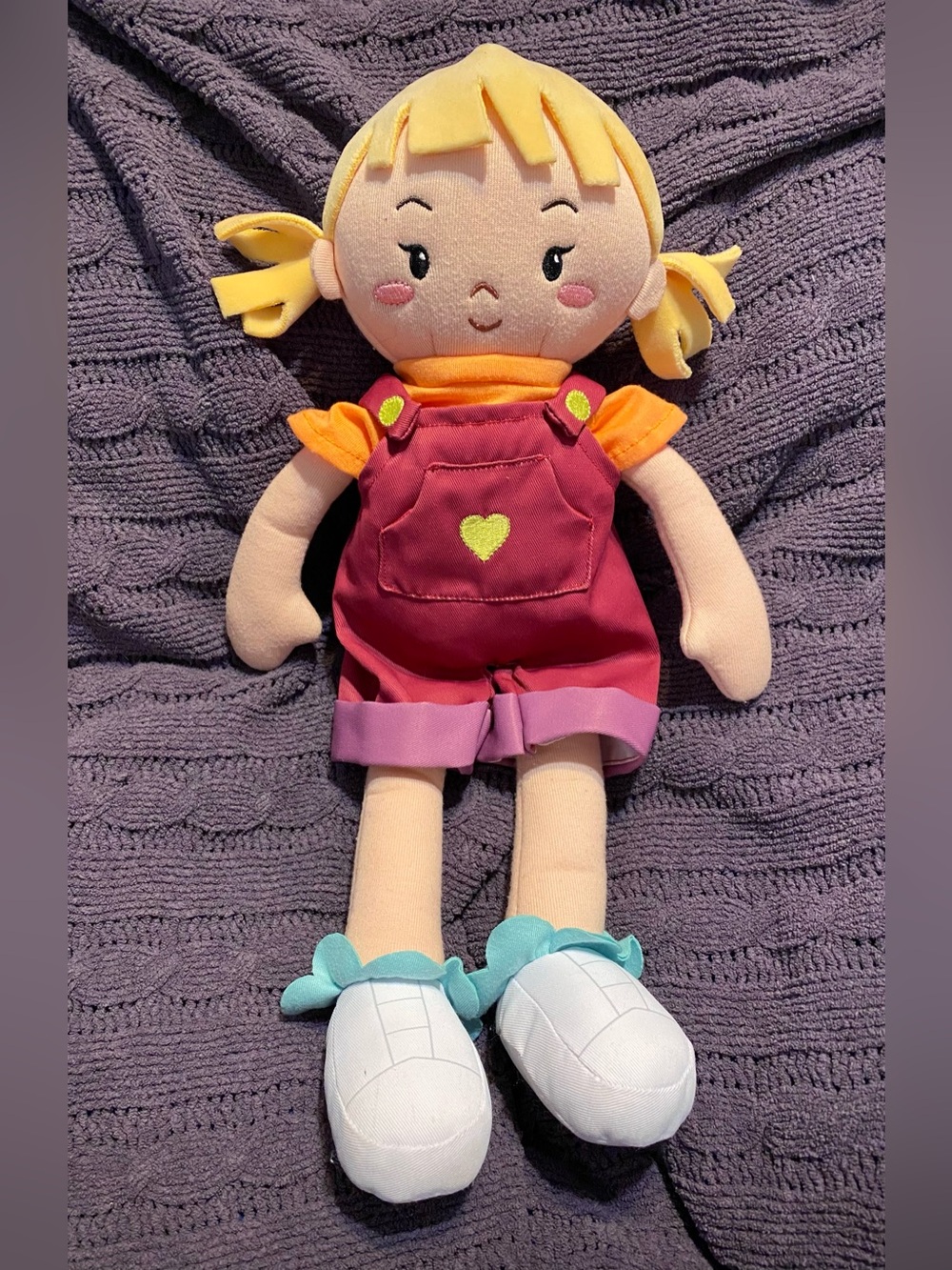 5/$25 Giggle Scape Soft Girl Baby Doll Blonde Hair in Pigtails 15"